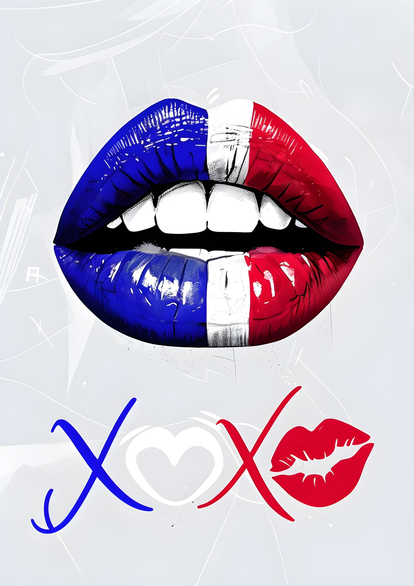 Lips of Different Countries Collection - Digital Print